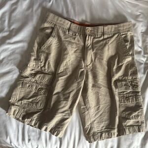 Urban Pipeline Ultra Flex Cargo Shorts Mens 36 Tan Cargo Pockets Casual Baggy